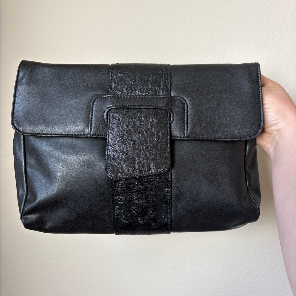 Maxi black clutch, vintage